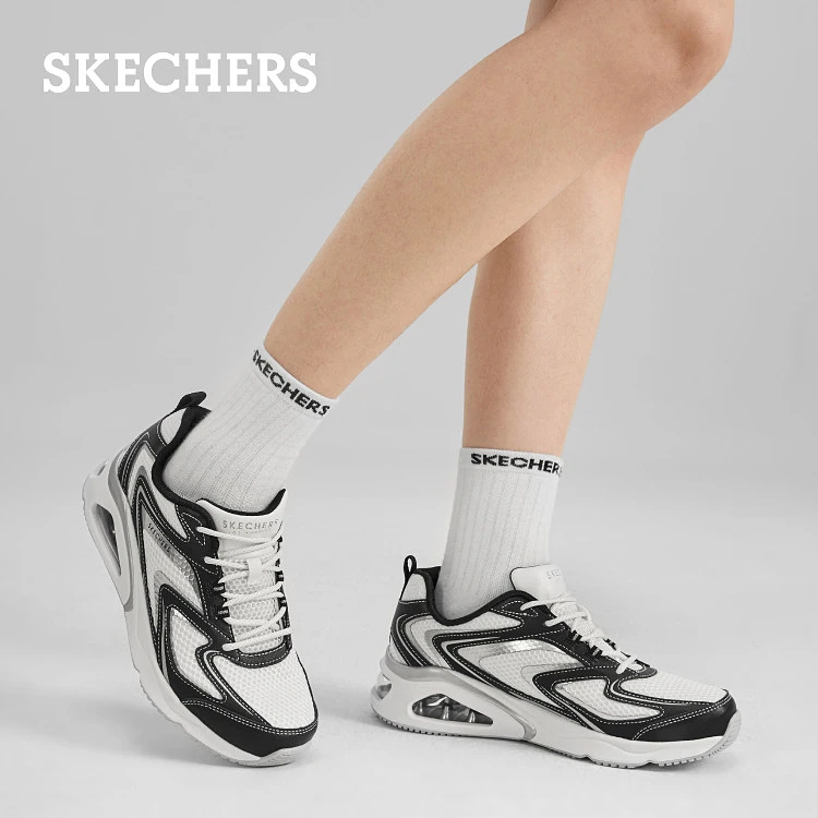 斯凯奇官方女鞋极光蝴蝶鞋tres air气垫运动轻质缓震跑步鞋177425