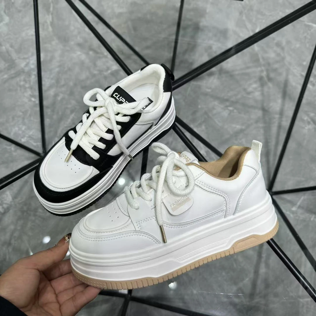 经典黑白板鞋  <4厘米>2025春小白鞋经典耐看百搭耐看款