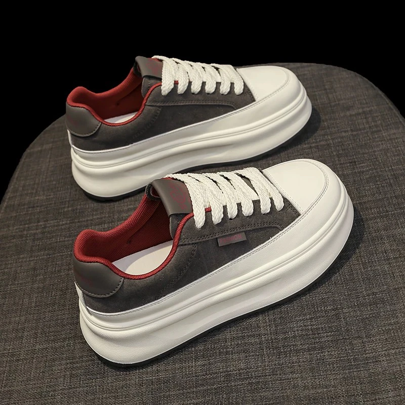 美拉德厚底德训鞋休闲板鞋2024年秋季爆款阿甘鞋百搭运动增高女鞋