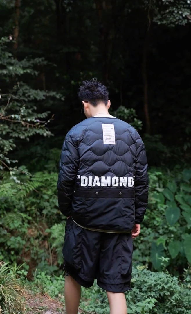 潮牌秋冬季轻薄羽绒服休闲日系口袋美式宽松机能情侣工装冬季外套