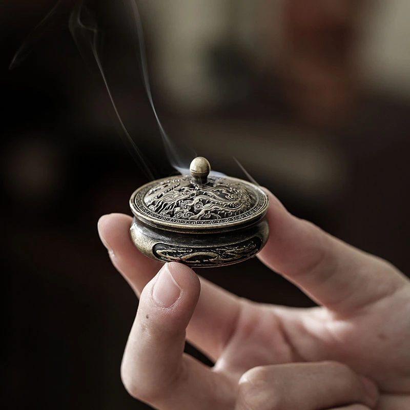 龙凤茶道香炉家用室内檀香沉香茶室专用鹅梨帐中香香插香座香薰炉