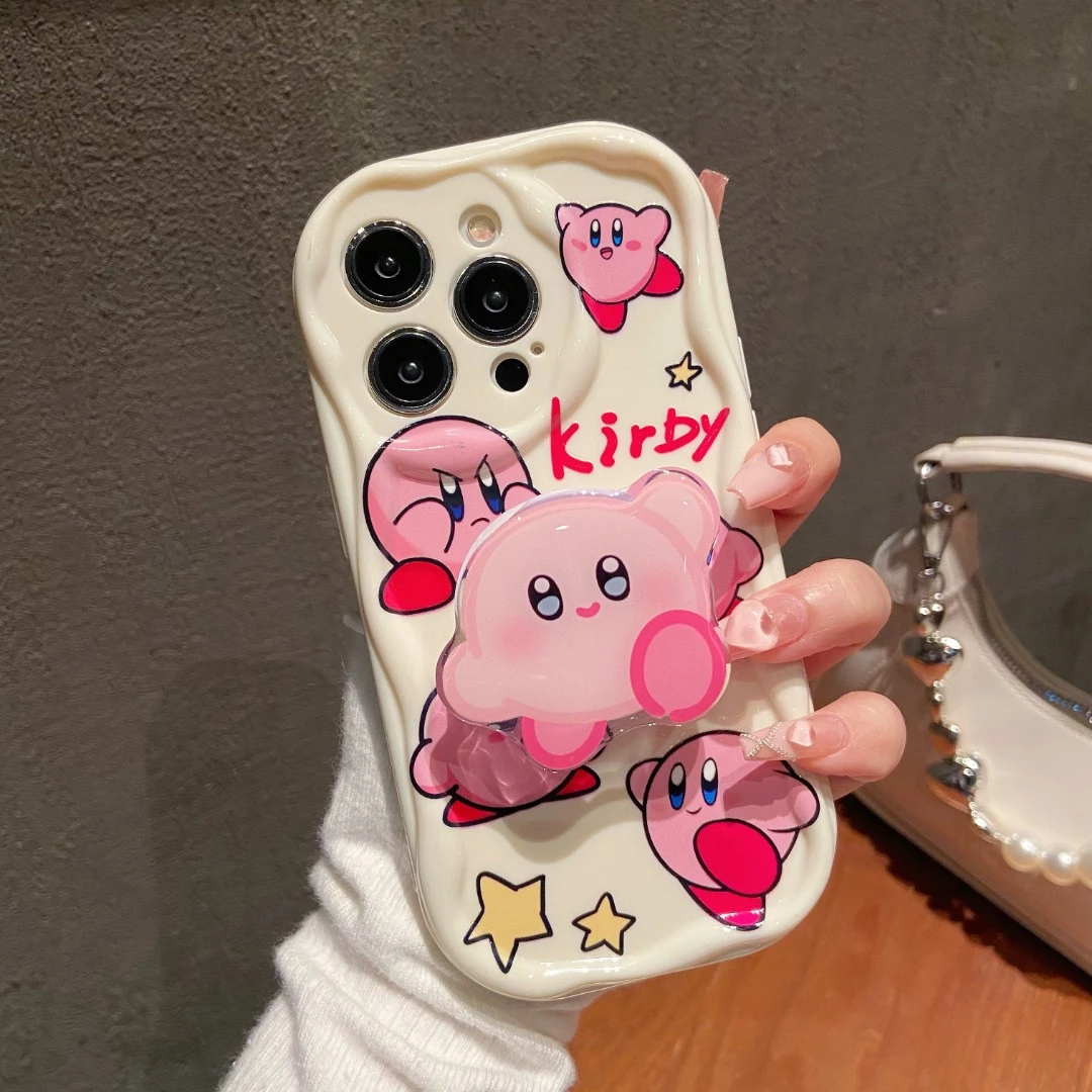 草莓熊适于苹果/华为/荣耀/OPPO/VIVO/小米黑色奶油纹手机壳