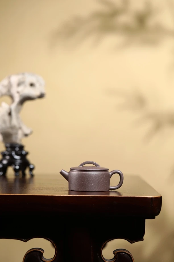 【汉瓦】宜兴原矿天青紫泥100cc精工半手制小容量紫砂壶茶具