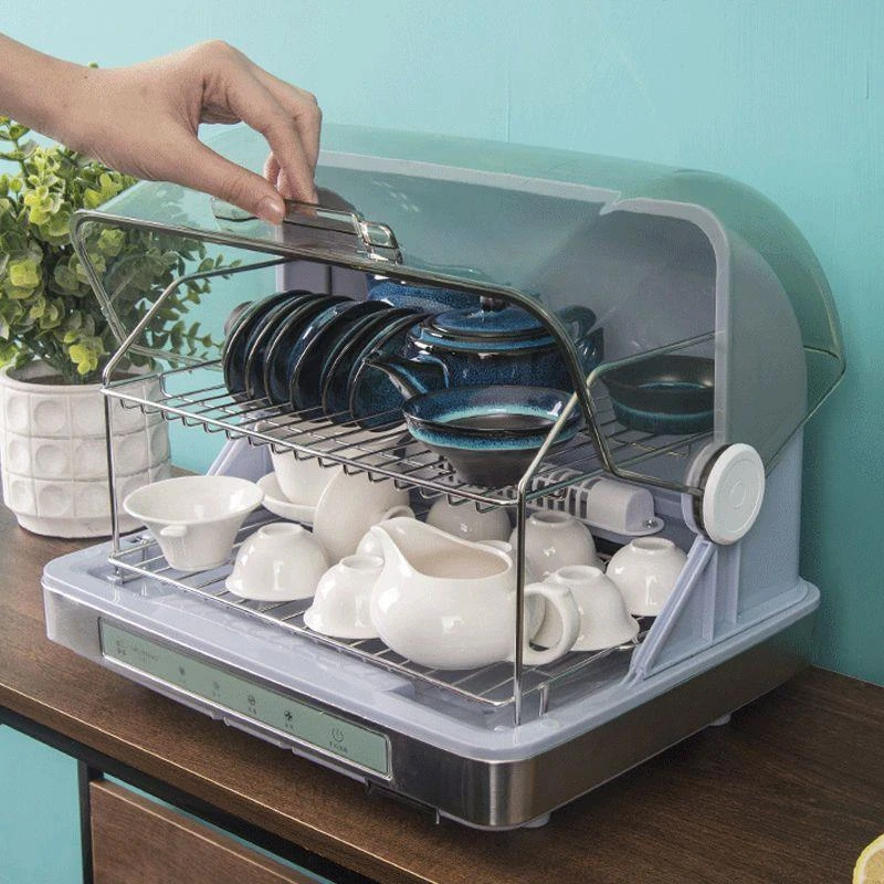 茶杯消毒柜免沥水功夫茶具消毒器办公室家用小型保洁柜厨房杯架