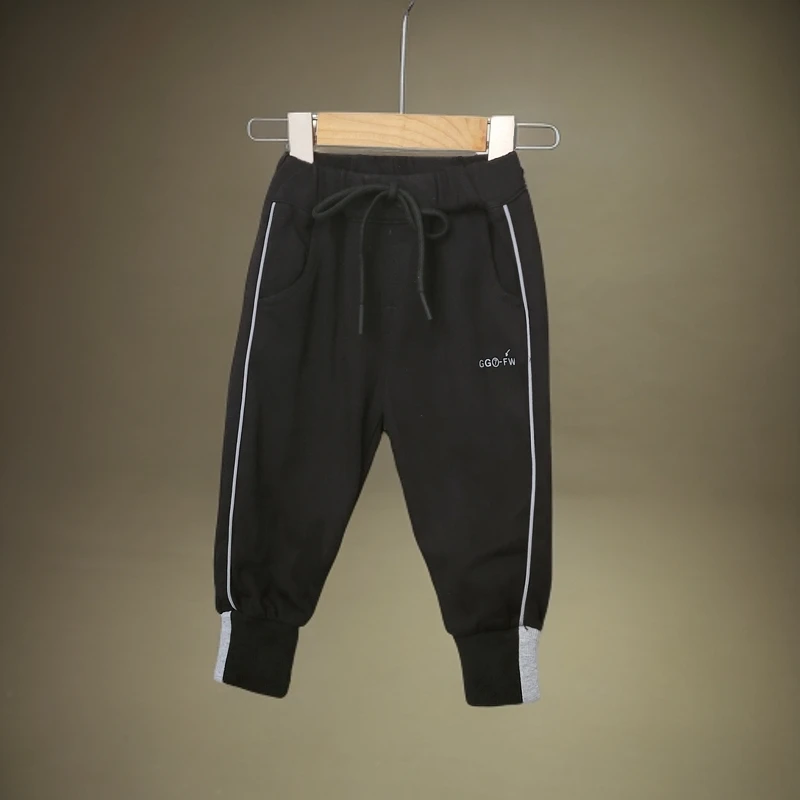 3393男女童春秋休闲卫裤外穿长裤运动裤卡通裤子宽松