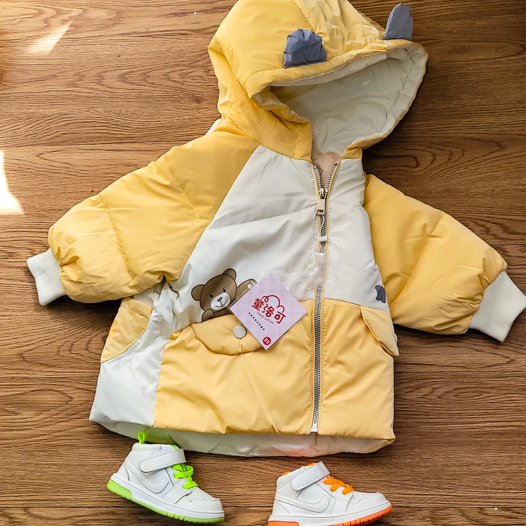 4223儿童羽绒服男女童保暖外套秋冬连帽宝宝童装