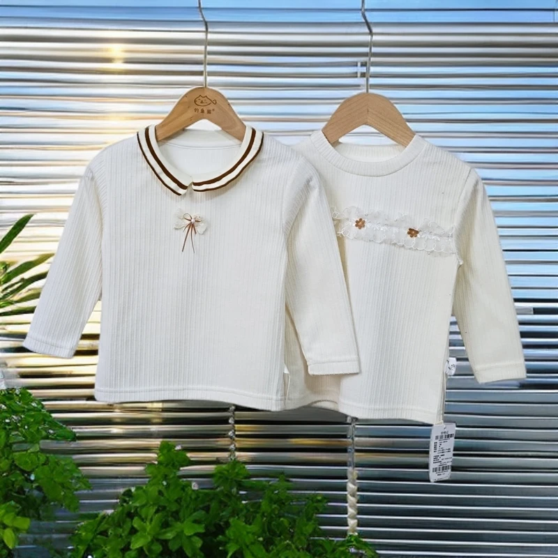 30039儿童打底衫女童百搭长袖上衣宝宝T恤衫春秋