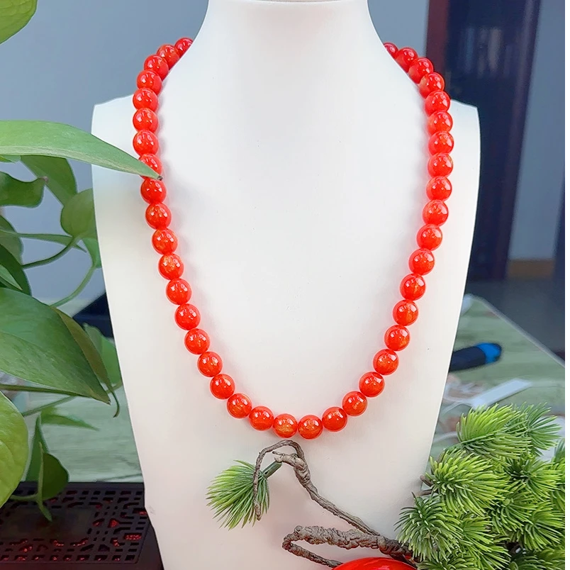 【正品推荐】血灵芝项链卡12mm高端手工 DIY项链