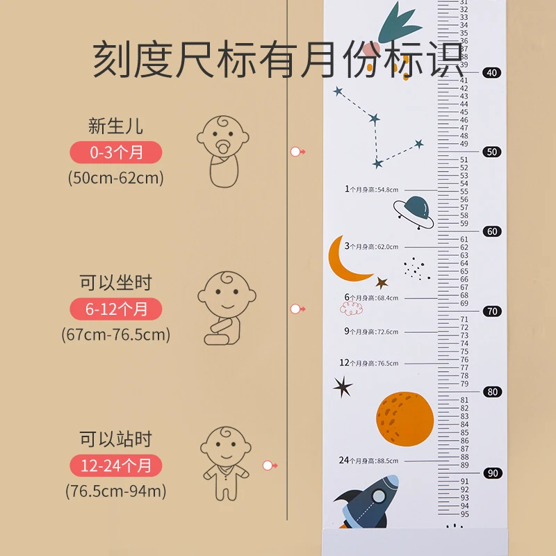 婴幼儿身高测量仪宝宝量身高神器垫家用儿童新生儿精度尺子精准母