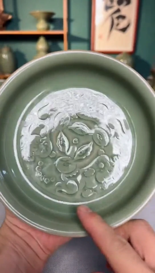 【闪购商品】其他秘色三兔共耳壶承赏盘