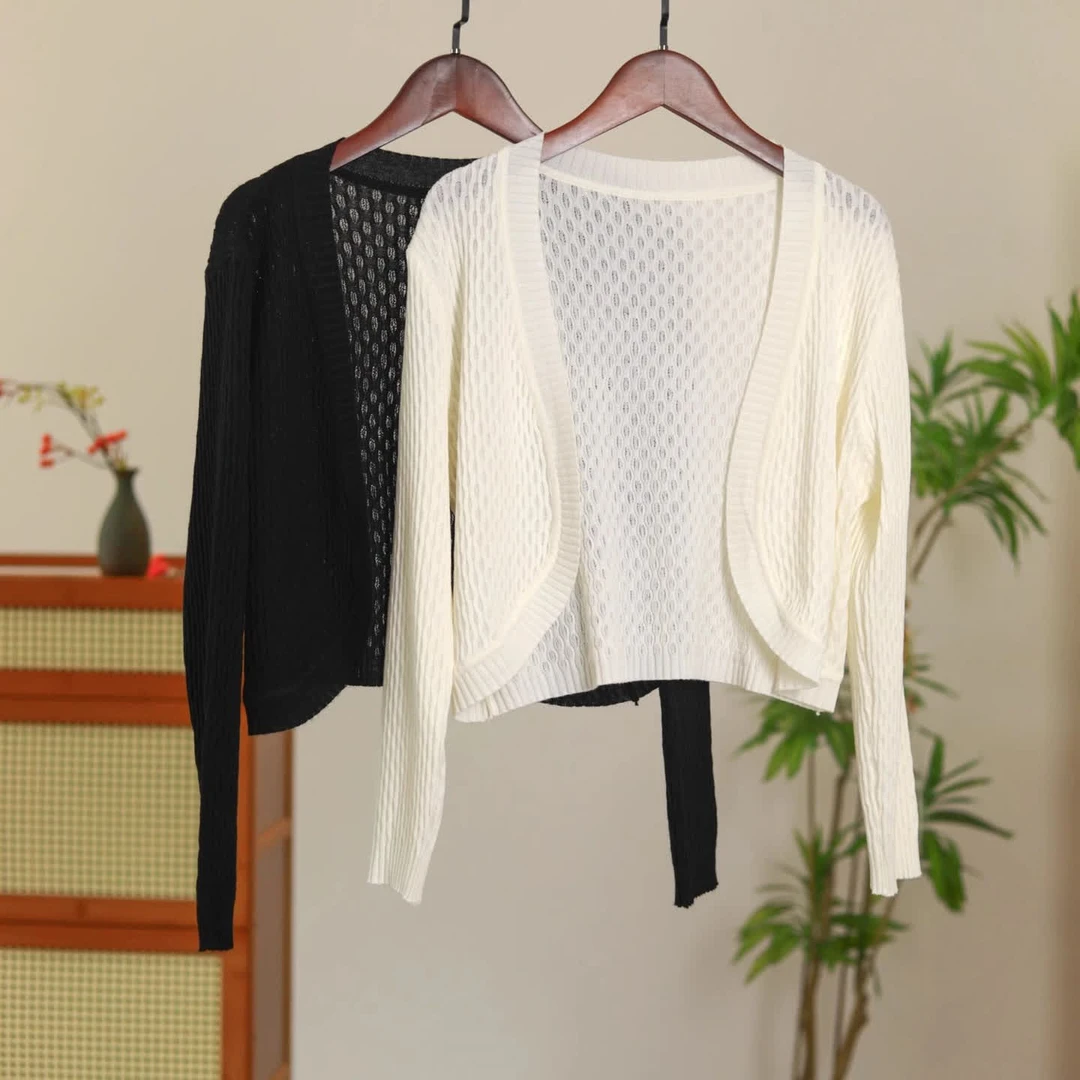 苏故里【百搭披肩】外搭防晒长袖针织衫薄款外套女新款百搭