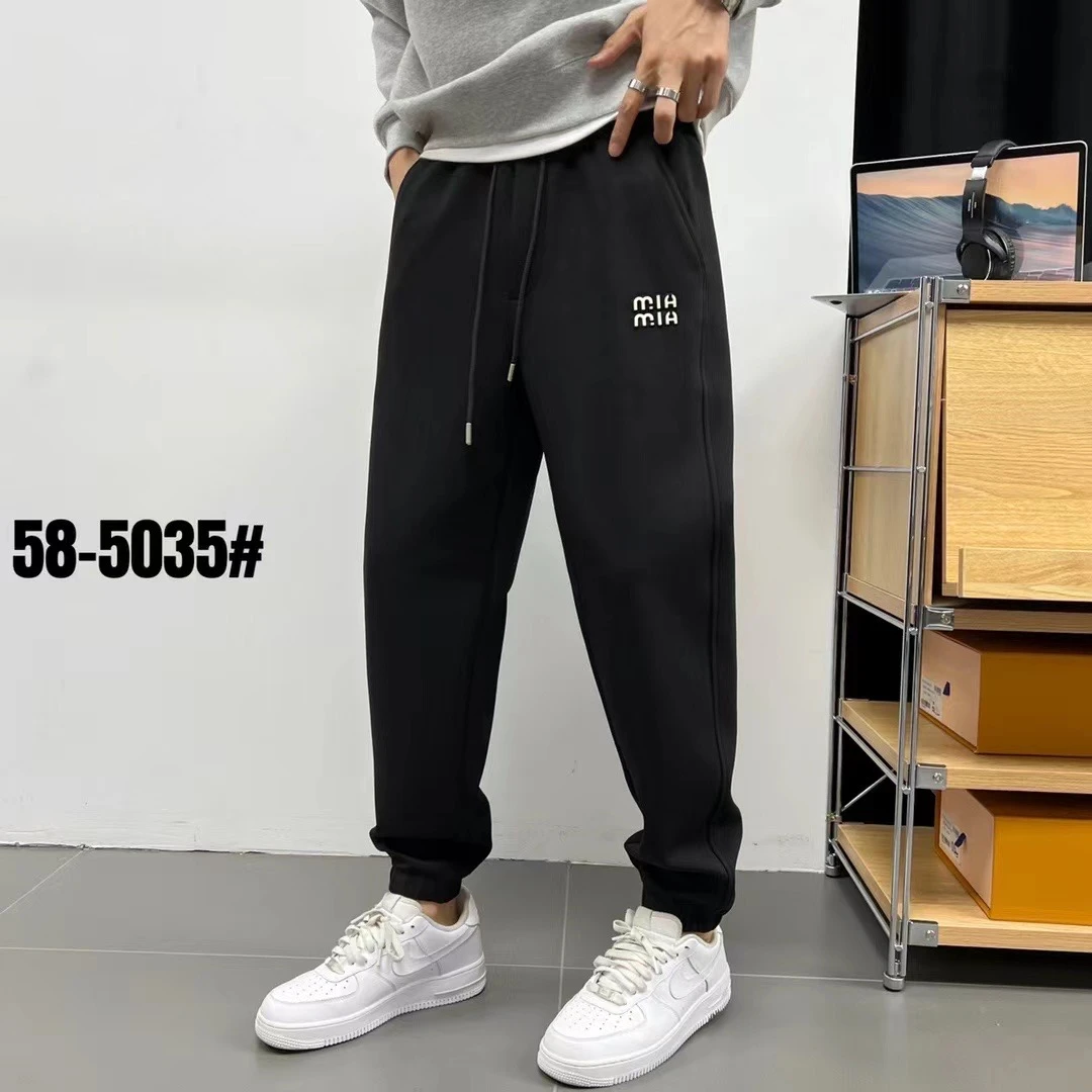 5035（6051）秋冬季男士卫裤休闲裤时尚百搭运动潮流加厚弹力宽松