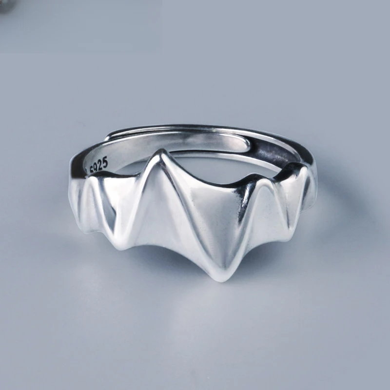 MOKI 925银戒指 925纯银戒指心跳潮流男女