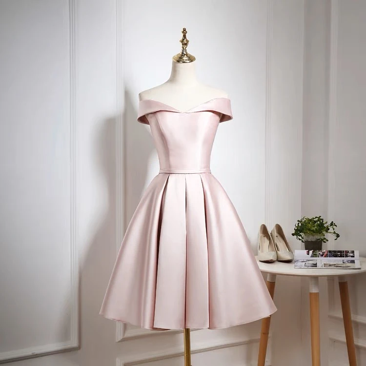 【短款礼服】简约韩版修身包臀A字裙轻纱短款中长款刺绣宴会气质