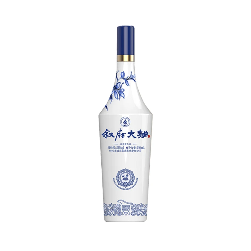 叙府青花大曲 浓香型白酒 52度 450ml 单瓶装 纯粮食酒52度