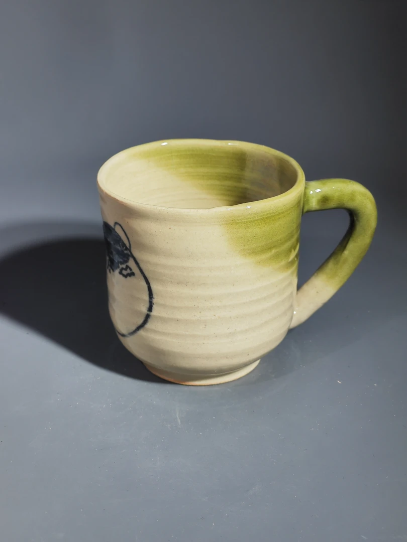 60河豚鱼图案马克杯小咖啡杯