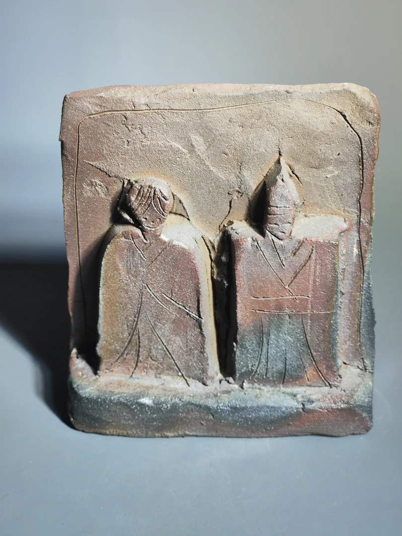 142国际名家加藤清之双人置物摆件，精品名家，找主播有优惠多多！