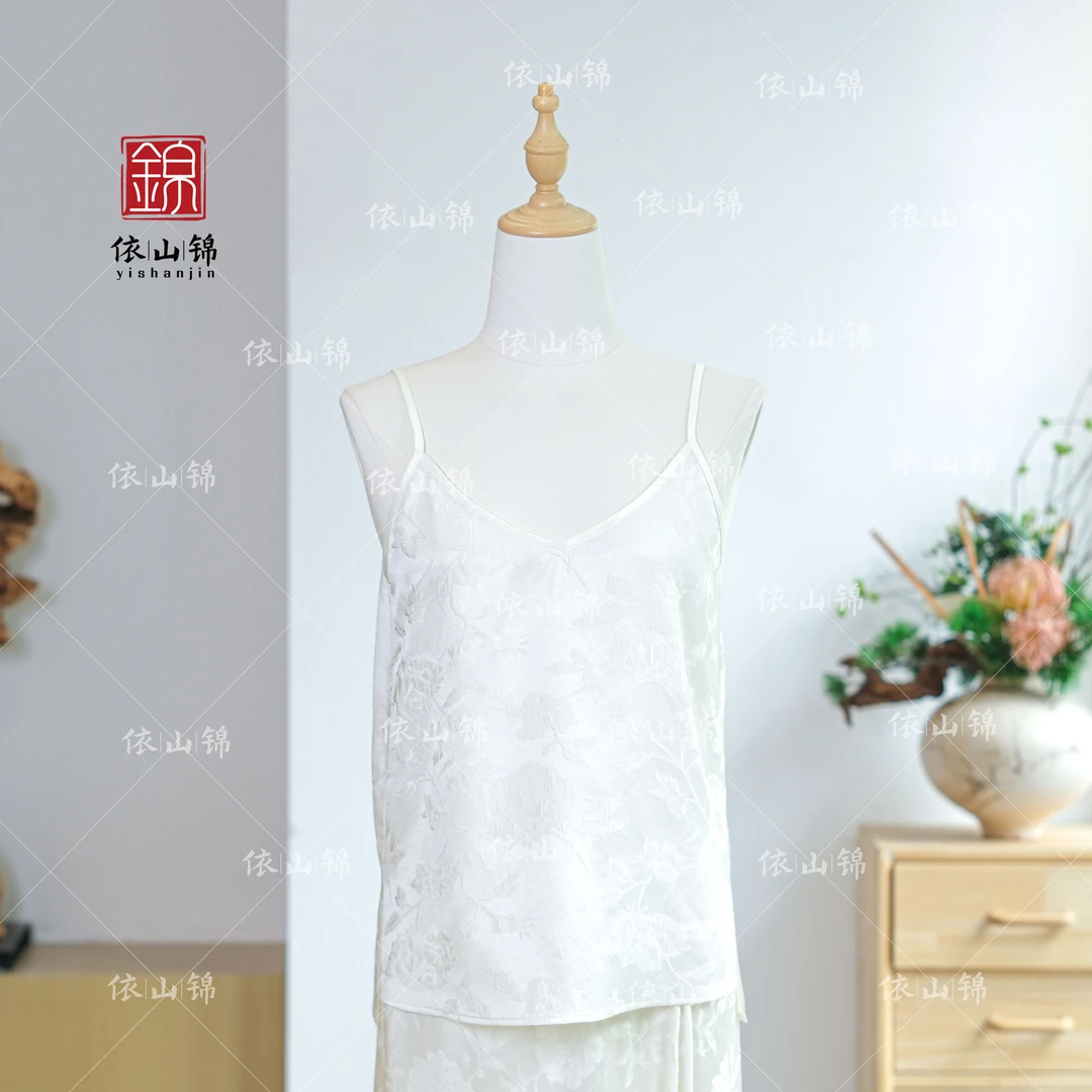 【素衣】100桑蚕丝国风内搭吊带 新中式内衬汉服·24D0005