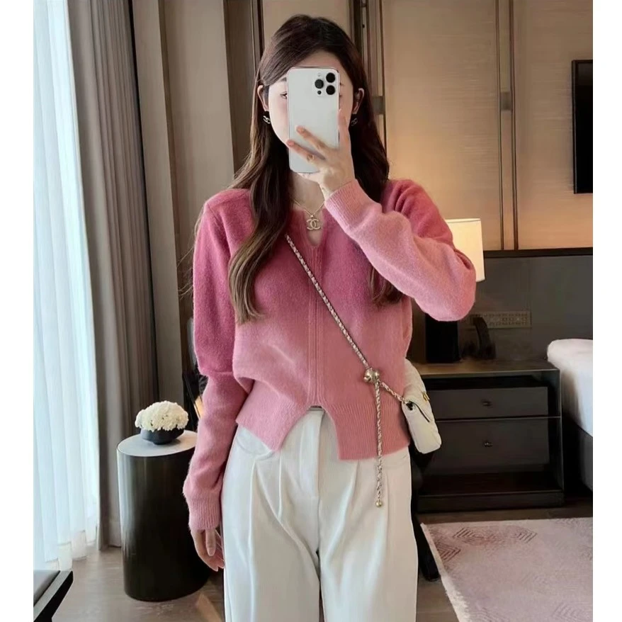 洋气渐变内搭毛衣