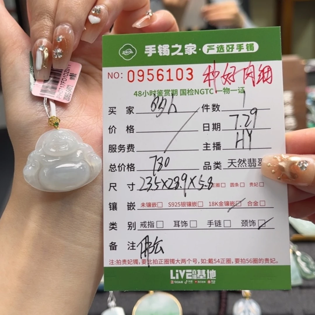 【闪购商品】翡翠颈饰18K金镶嵌00000000000