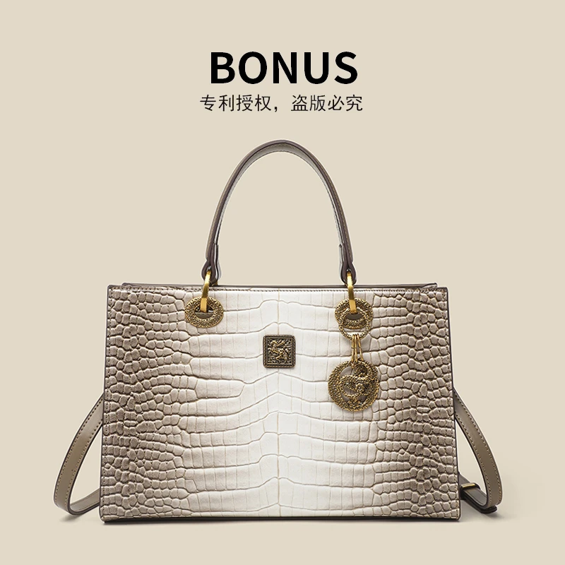 BONUS/新款高端百搭女包手提包休闲斜挎包（9002-1）