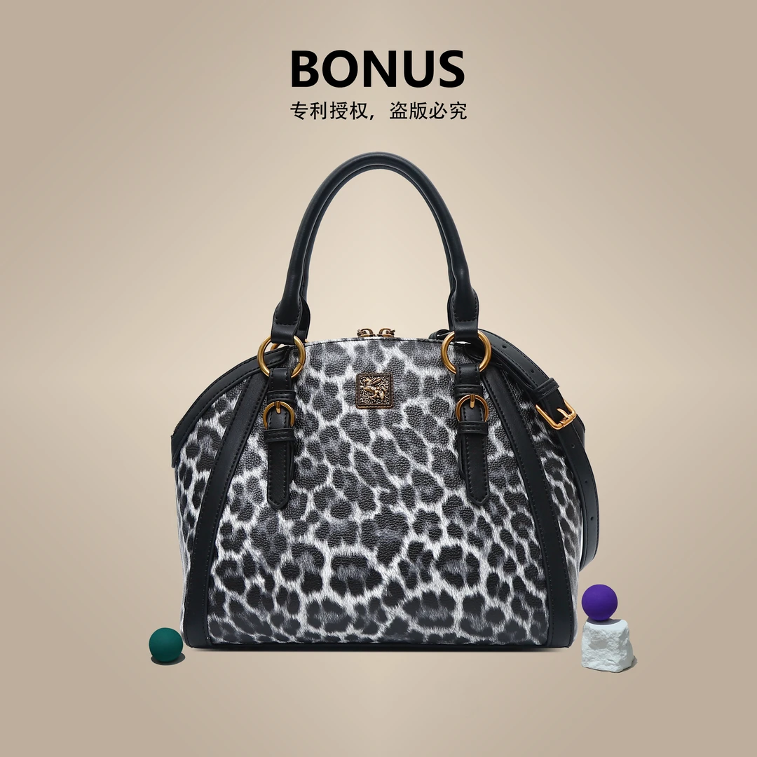 BONUS/新款手提包休闲包女士时髦高端复古个性斜挎包（9077）