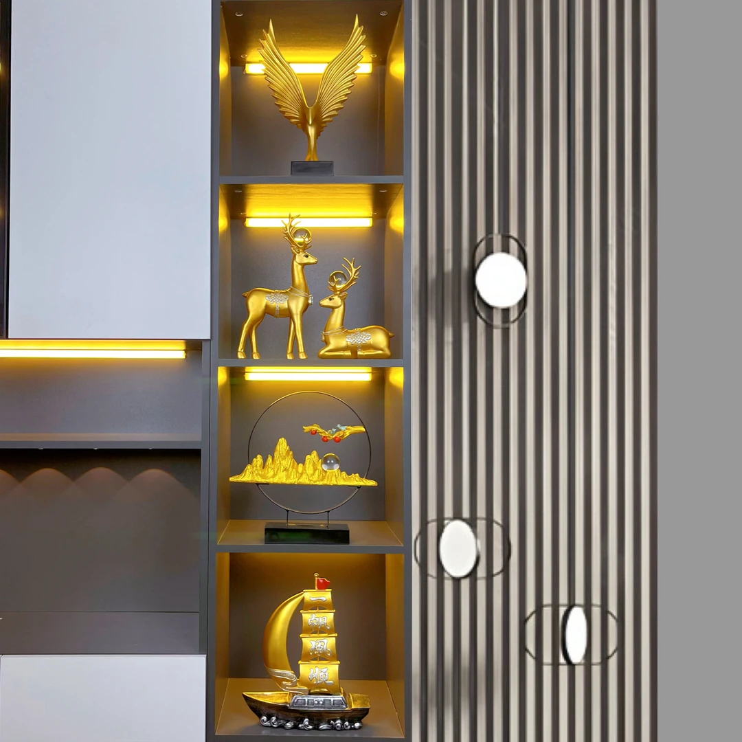 高档新中式轻奢玄关客厅电视柜酒柜工艺品乔迁新居礼物摆件装饰品