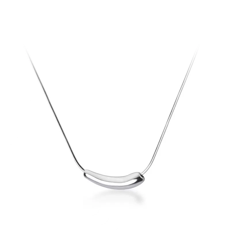 铜合金项链 【糯米子】【茄子简约气质项链】