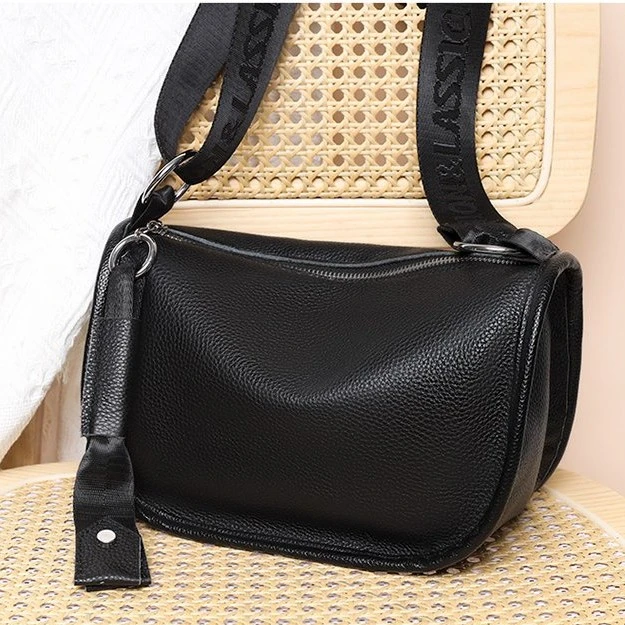 【头层牛皮】27x18cm真皮单肩斜挎包女士百搭质感斜跨简约20625