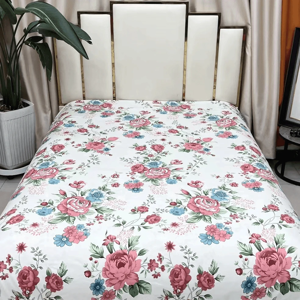 加厚亲肤棉被罩--牡丹盛开