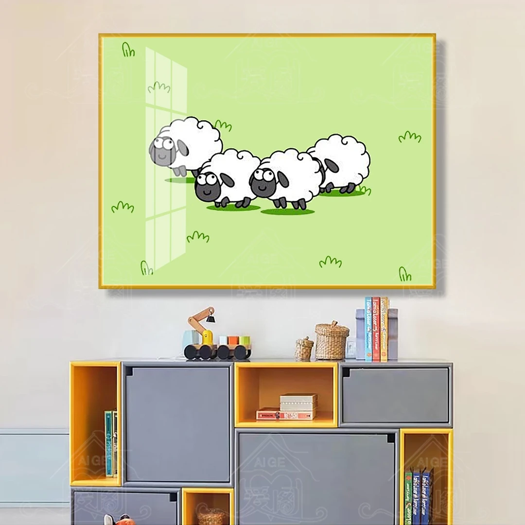 【宠粉福利】十字绣爱阁 绵羊宝宝 新款羊了个羊 卡通动漫可爱线绣