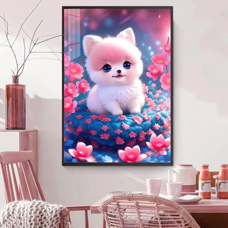 十字绣爱阁 可爱小狗二 2025新款简约可爱手工线绣治愈系自己绣