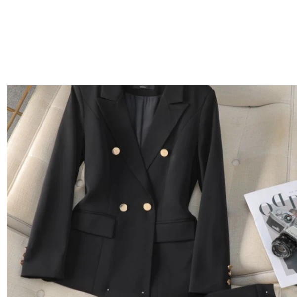 A区B2352高级感双排扣气质单件西裤