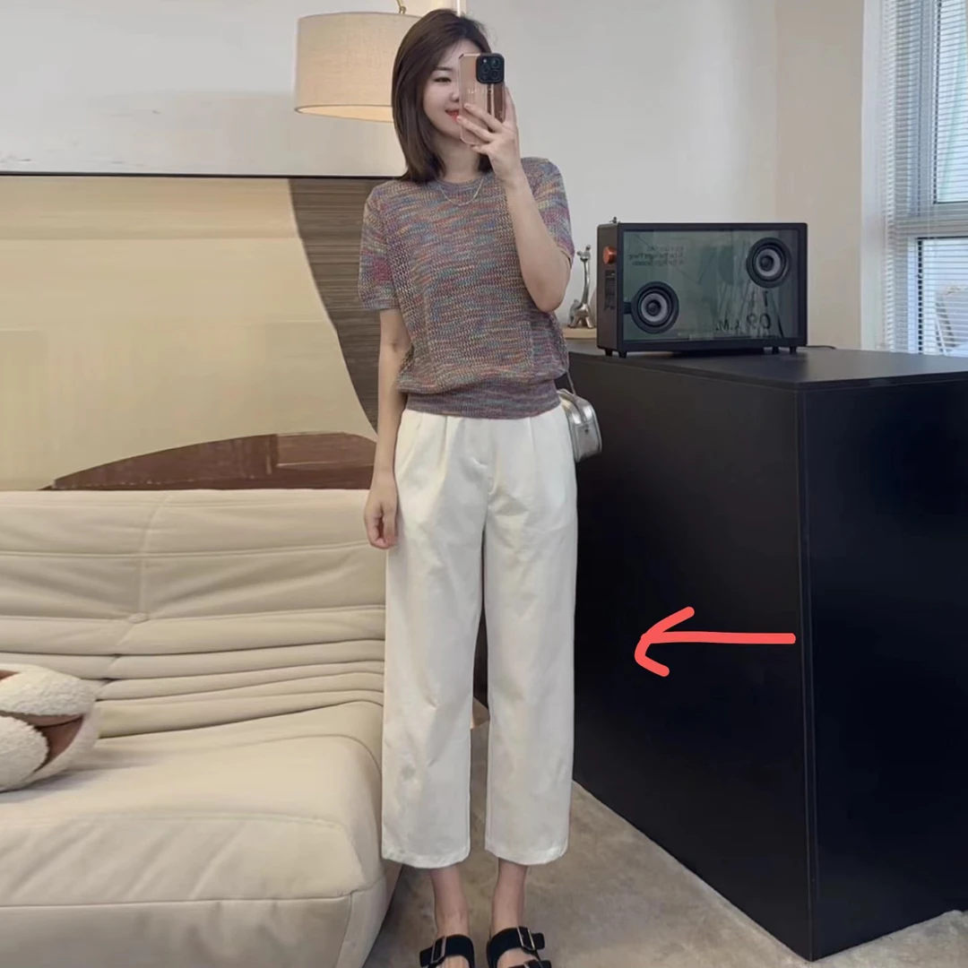 【米可家】高品抗皱休闲奶奶裤15343