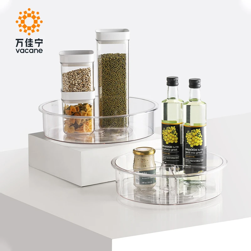 旋转厨房置物架调料用品家用大全台面整理储物神器多功能收纳盘