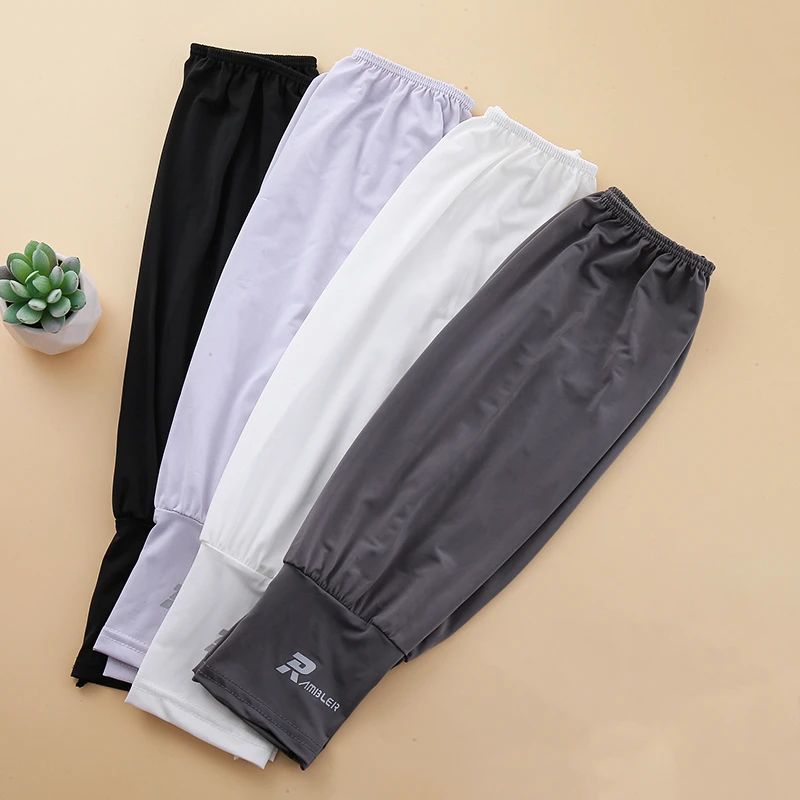 夏季男士防晒冰袖户外运动透气薄款宽松长款钓鱼防紫外线冰爽袖套