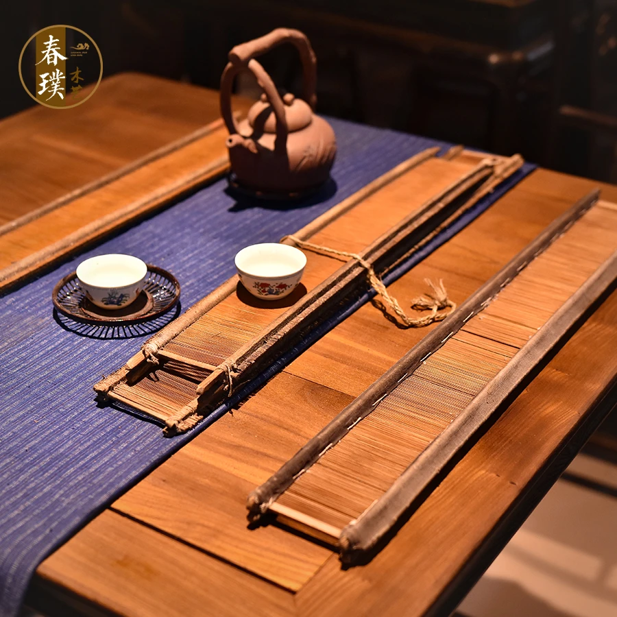 茶托杯垫竹编茶杯茶碗底座托盘老货长条形功夫茶茶桌配件防水防烫