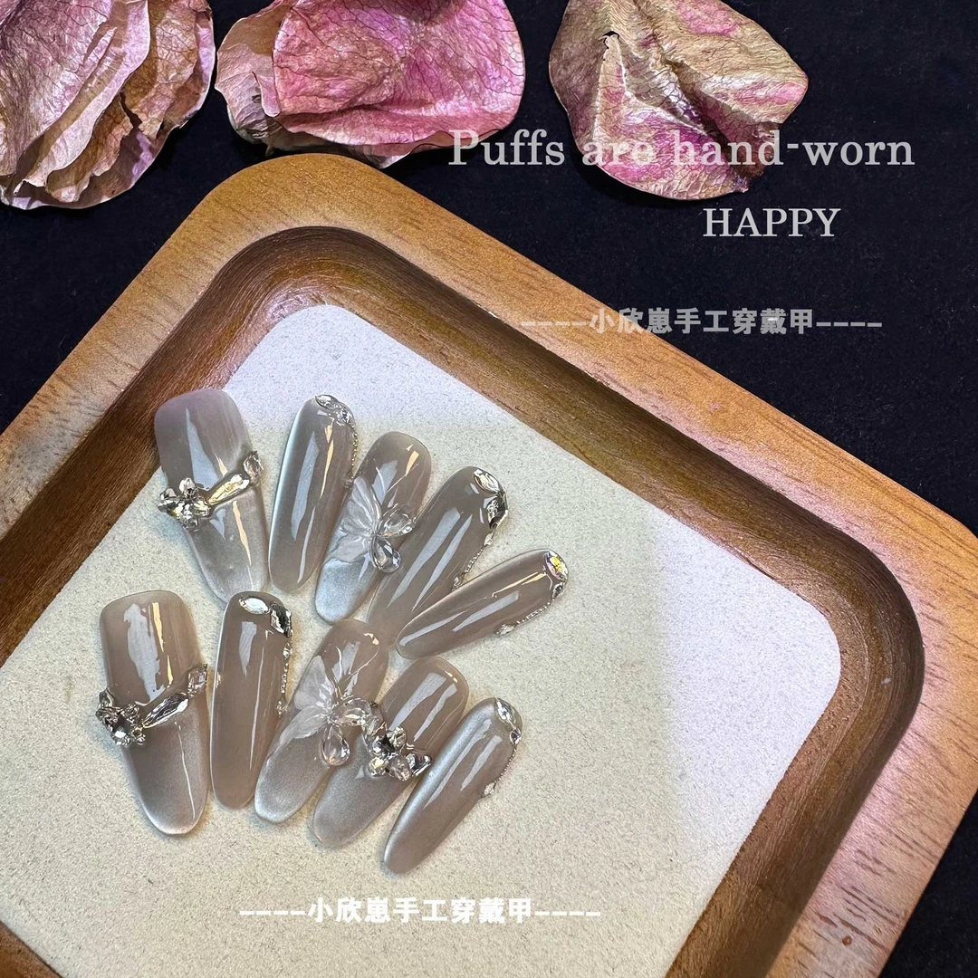 【小欣崽福利款】冰晶蝶羽百搭气质纯手工穿戴甲