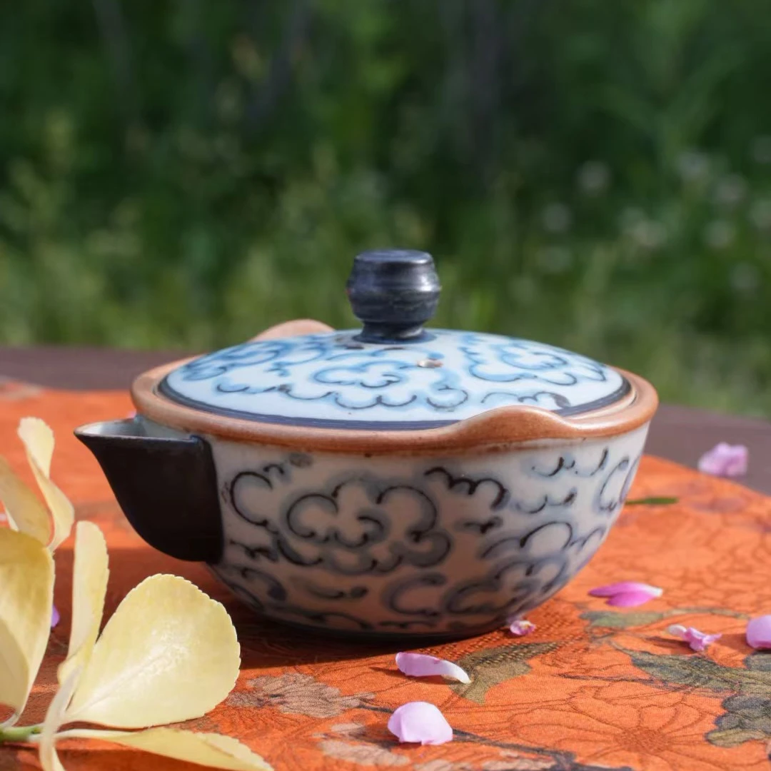 朴云堂青花祥云手抓宽口手抓宝瓶110cc(pyt17)