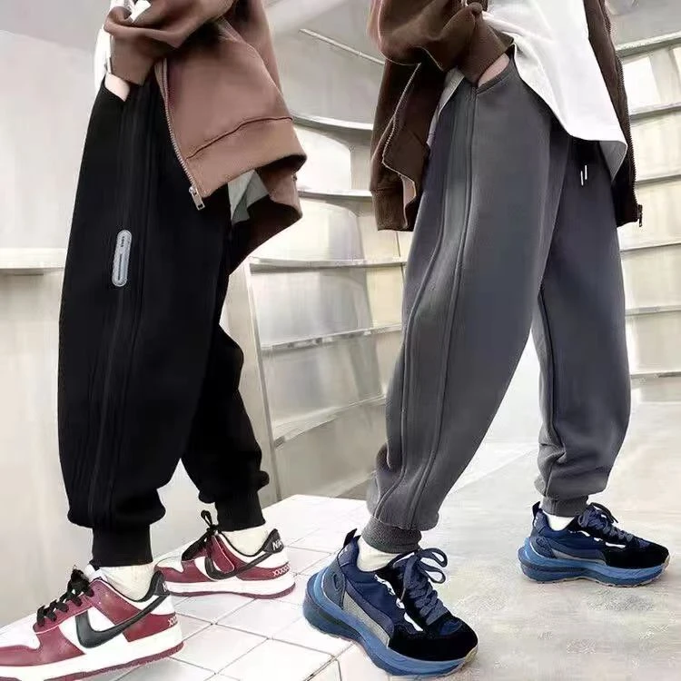 FLCW男童春秋裤子2024款儿童秋季运动裤童装中大童休闲宽松卫裤