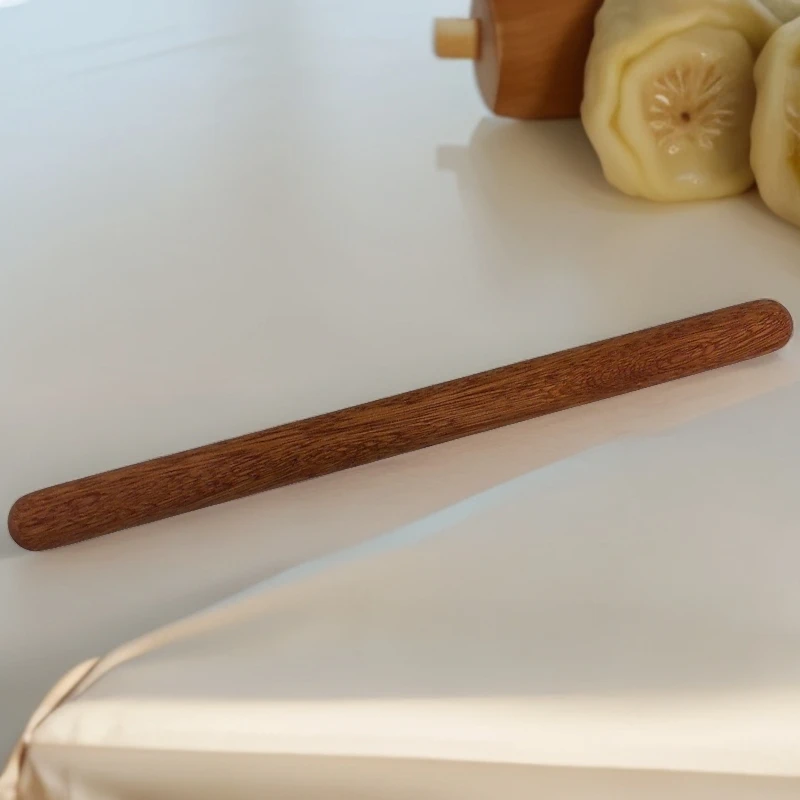 家用红檀木无漆无蜡包饺子带刻度实心擀面杖