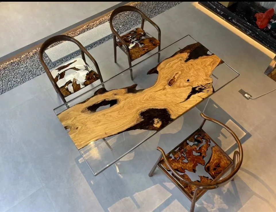 高端橄榄木半包埋茶桌现代轻奢简约艺术客厅茶室大堂办公居家会客