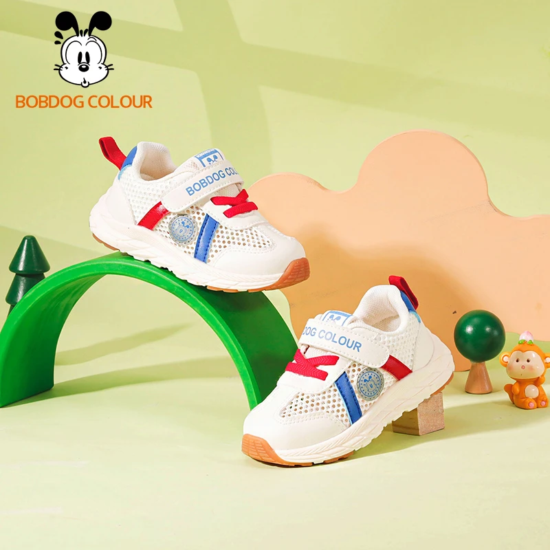 巴布豆2-5岁夏季单网面防滑童鞋新款室内小白鞋男女童鞋TC242516