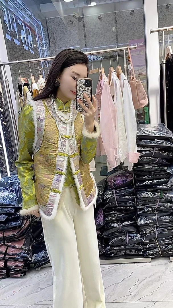 新中式复古高端贵气【金绣】马甲