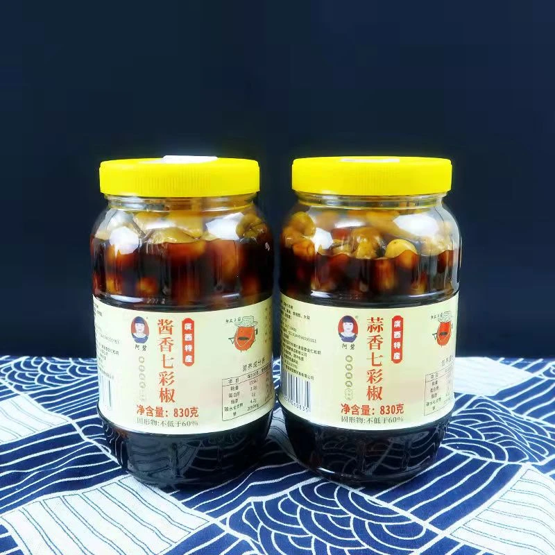 广西阿碧农家特产七彩泡椒50g/830g香辣脆口下饭菜酱香口味脆爽