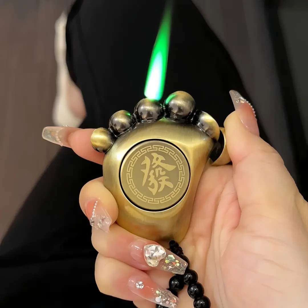 网红多功能旋转解压脚掌火机个性创意稀奇古怪手把件销量爆款推荐