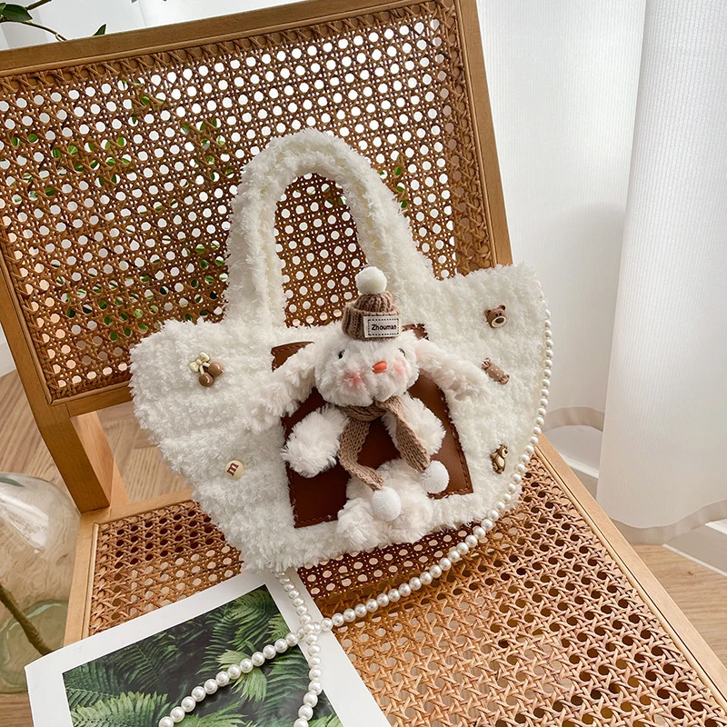 diy材料套手工缝制绒绒兔网格材料包手提编织小兔子送女朋友闺蜜