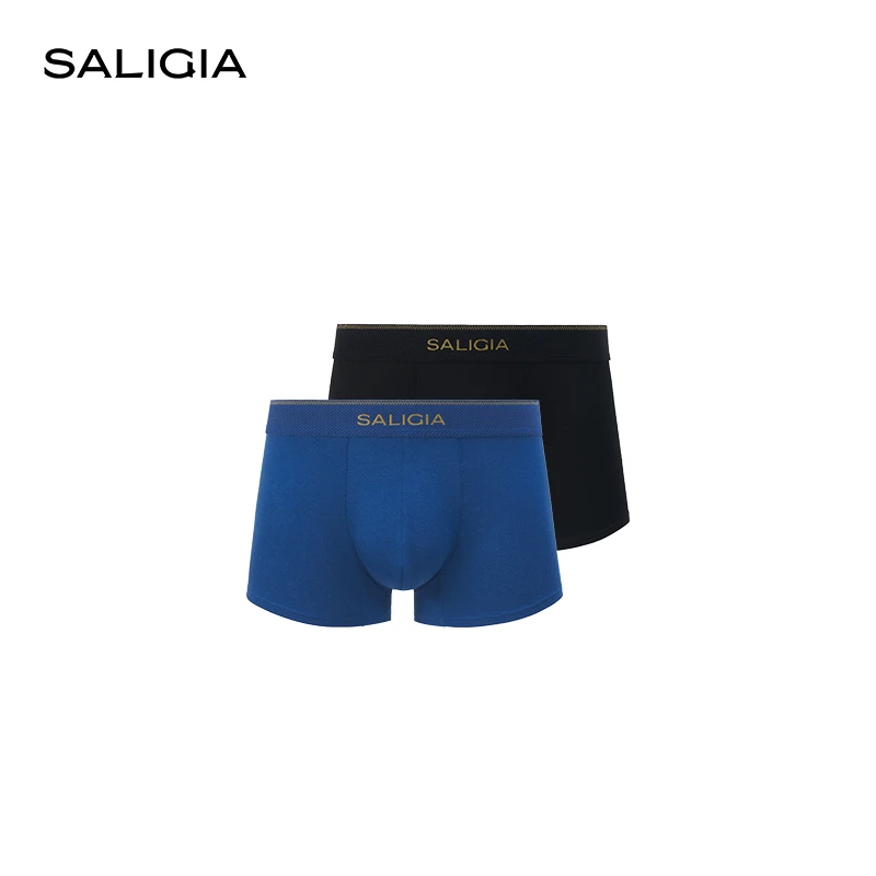 SALIGIA名仕典藏天丝莱赛尔桑蚕丝混纺男士平角内裤
