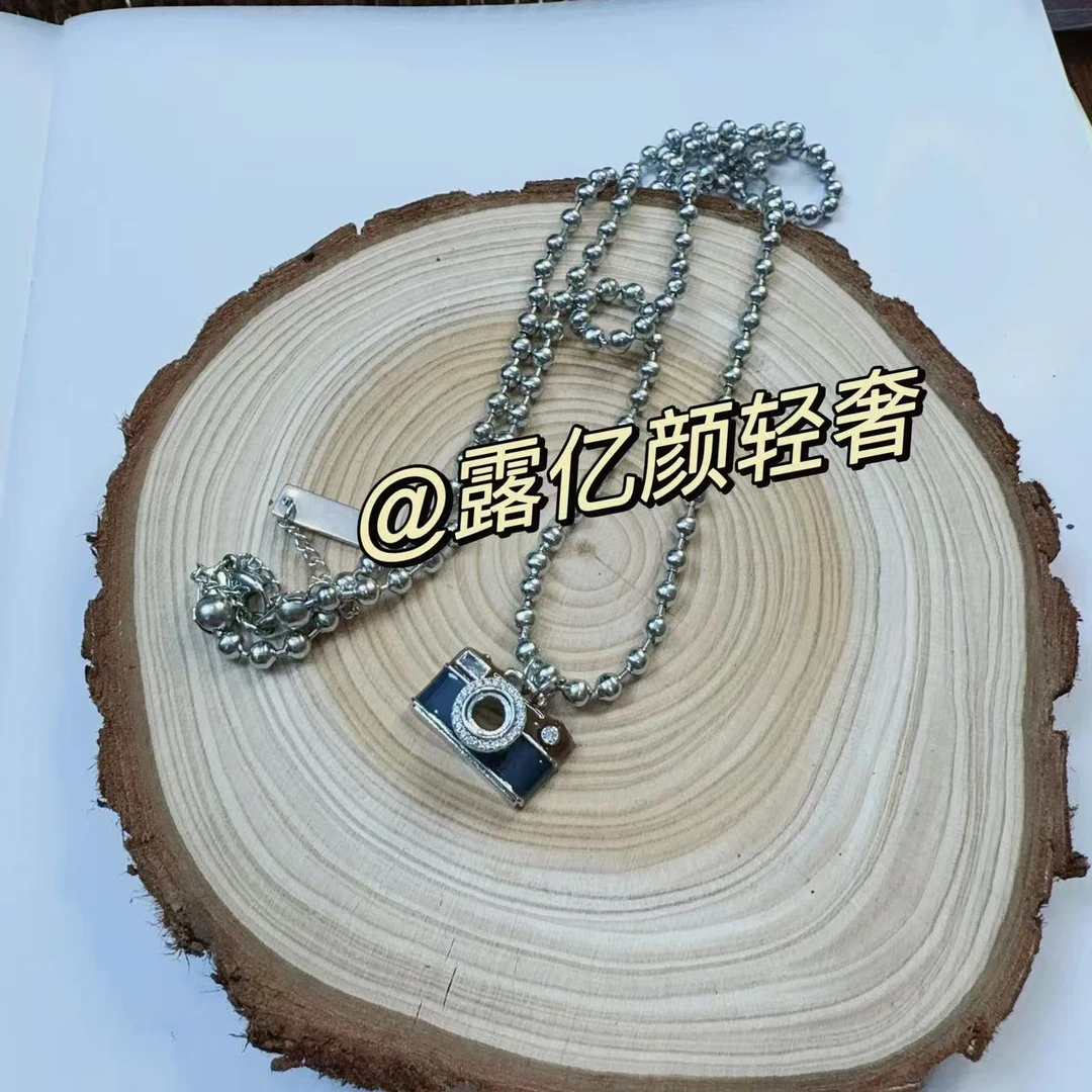 韩国东大门原单相机毛衣链XL5016