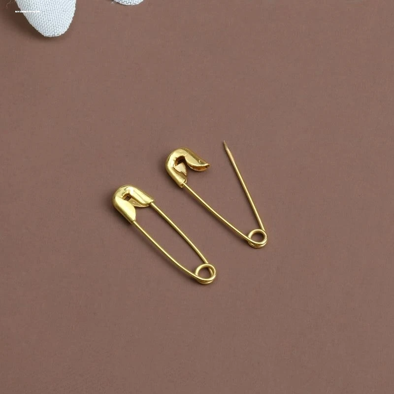 网红暗扣带别针金色领扣毛衣小扣针金属2023新款吊牌便携小